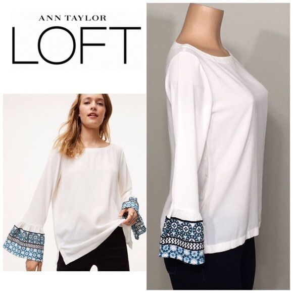 New. Loft bell sleeve top. - Picture 1 of 7